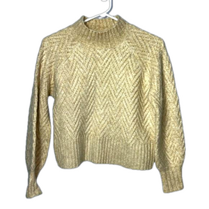 Jessica Simpson Mock Neck Crop Sweater
